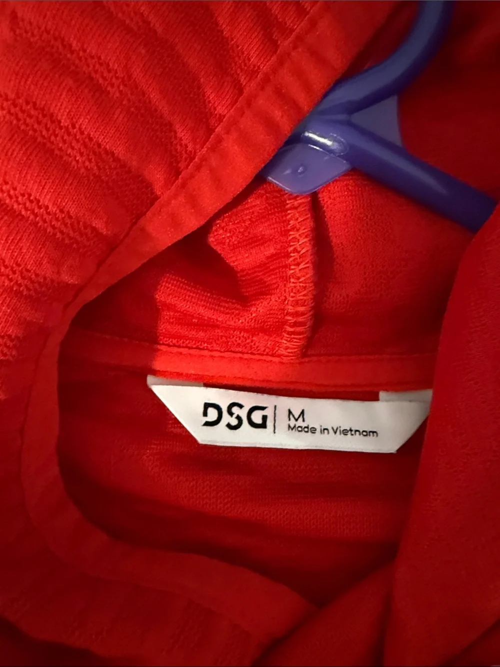 DSG Red Quilted Hoodie Sweatshirt kids Medium